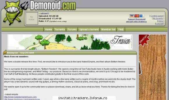 Ofer 25 de invitatii pe FileList - va rog, as vrea o invitatie pe filelist, adresa - Trackere Romanesti