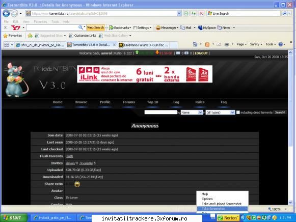 Ofer 25 de invitatii pe FileList - sorry...am uitat de e-mail - Trackere Romanesti