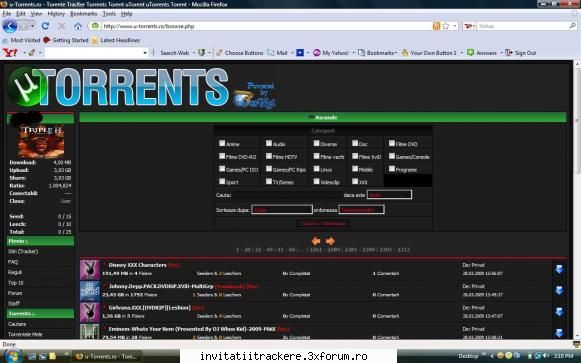 Ofer 25 de invitatii pe FileList - vreau si eu o invitatie pe filelist daca vrei - Trackere Romanesti